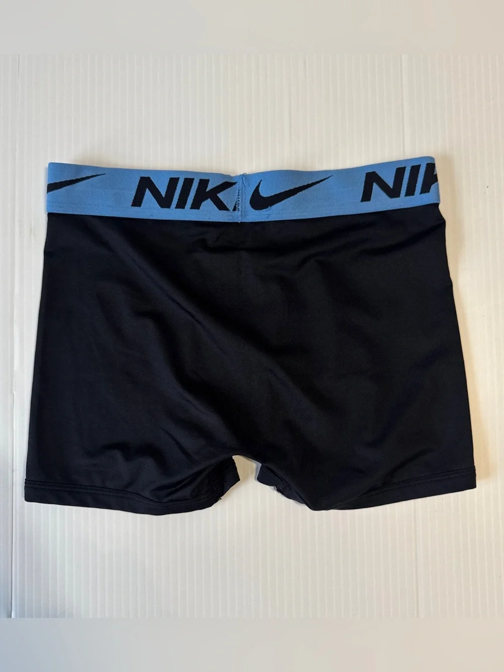 Nike Pro Dri-FIT Boys Compression Shorts Black Blue Athletic Base Layer Medium